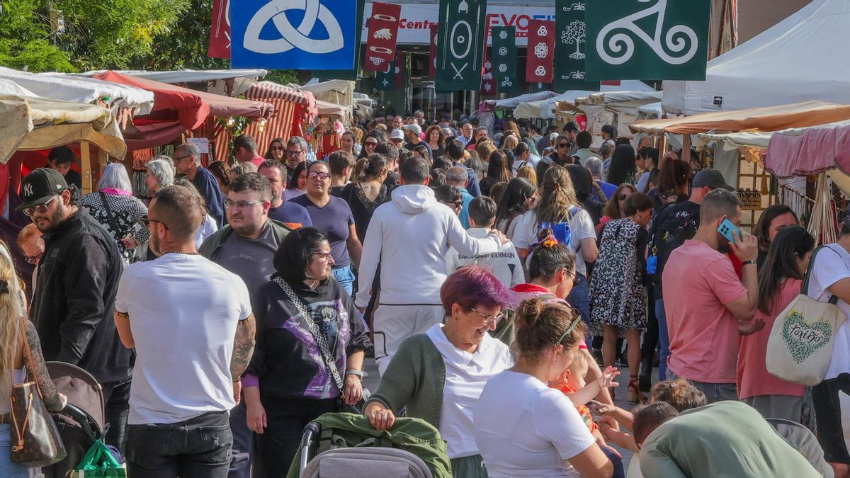 La feria celta presentaba un aspecto excelente de público.