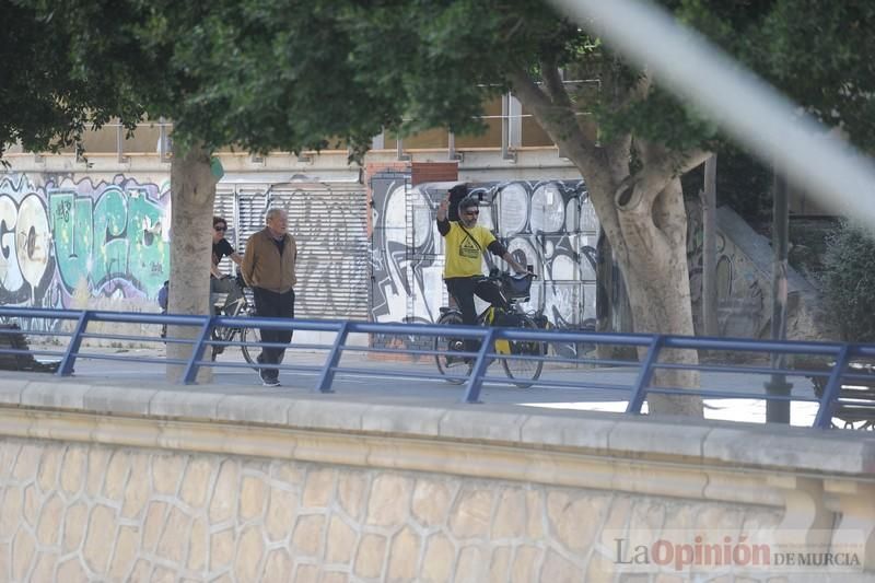 Protesta en bicicleta contra el fracking