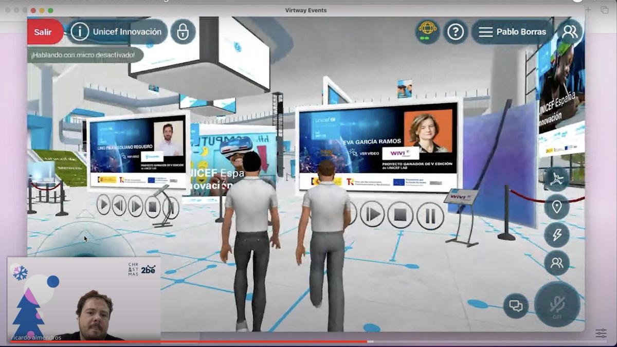 Captura de pantalla del nuevo ecosistema digital creado por la compañía compostelana 2bedigital para Unicef España
