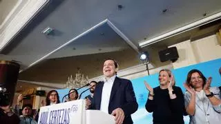 Mañueco y Feijóo celebran una victoria en Castilla y León con más votos y representación que en 2022