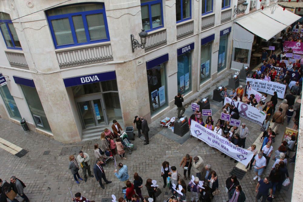 Manifestación en Málaga contra la Violencia contra las Mujeres