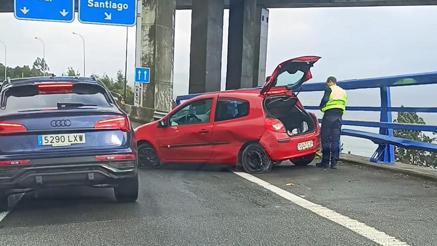 Un nuevo accidente en la conexión entre la Autovía do Morrazo y Rande