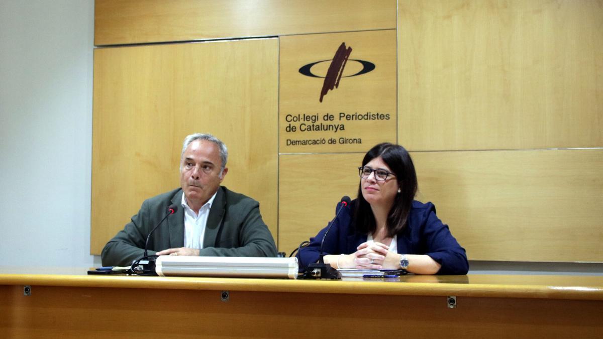 Ribas i Geis en roda de premsa