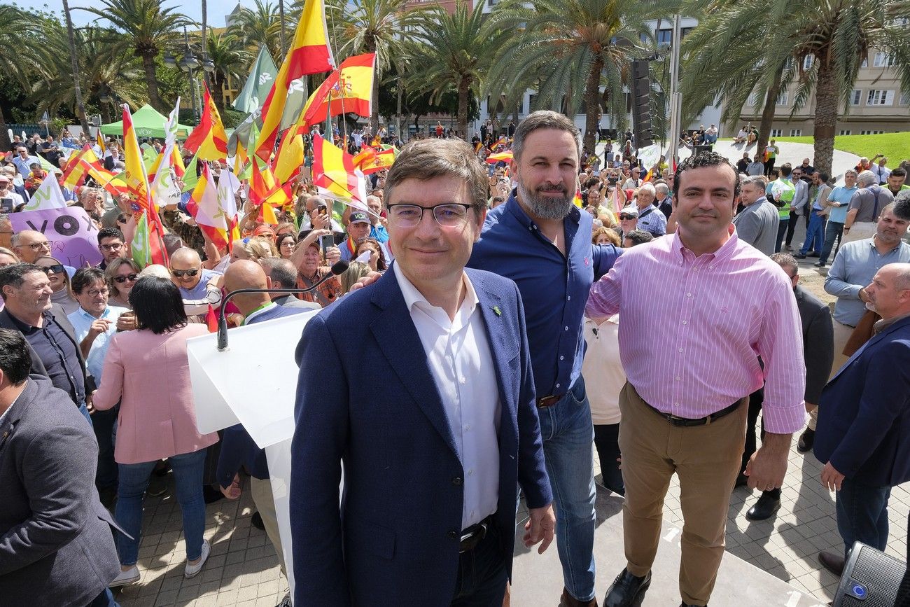 Mitin del presidente de VOX, Santiago Abascal, en Las Palmas de Gran Canaria