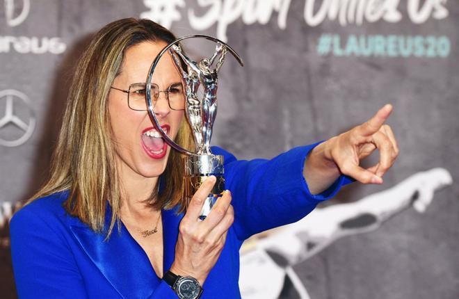 Amaya Valdemoro en la Gala de los Premios Laureus celebrada en el Verti Music Hall en Berlin.