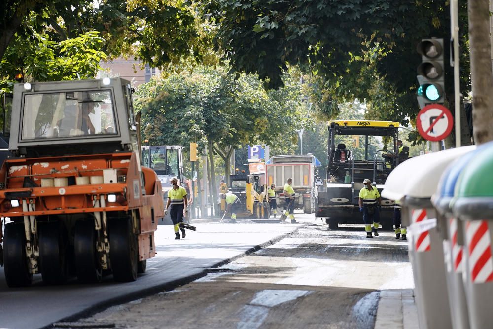 Reasfaltatge al carrer Santa Eugènia.