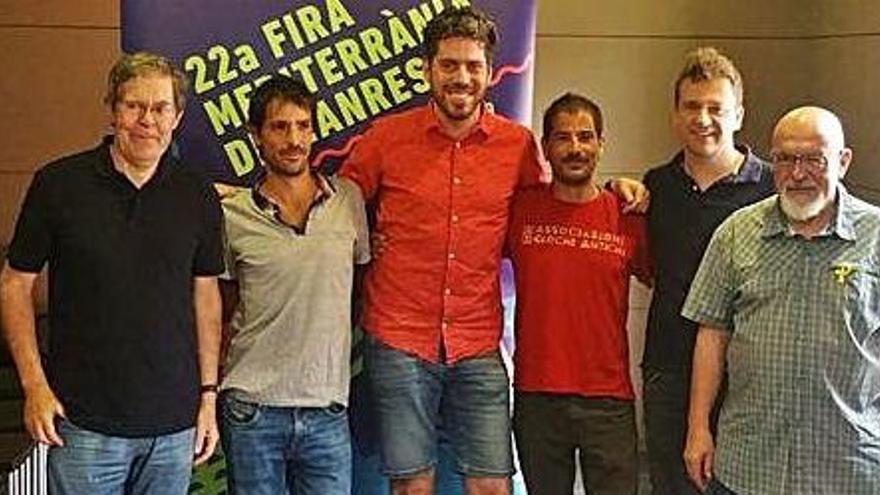 D&#039;esquerra a dreta, Ignasi Perramon, Ferran Barrios, Ramon Navarro, Arnau Barrios, Jordi Fosas i Josep Huguet