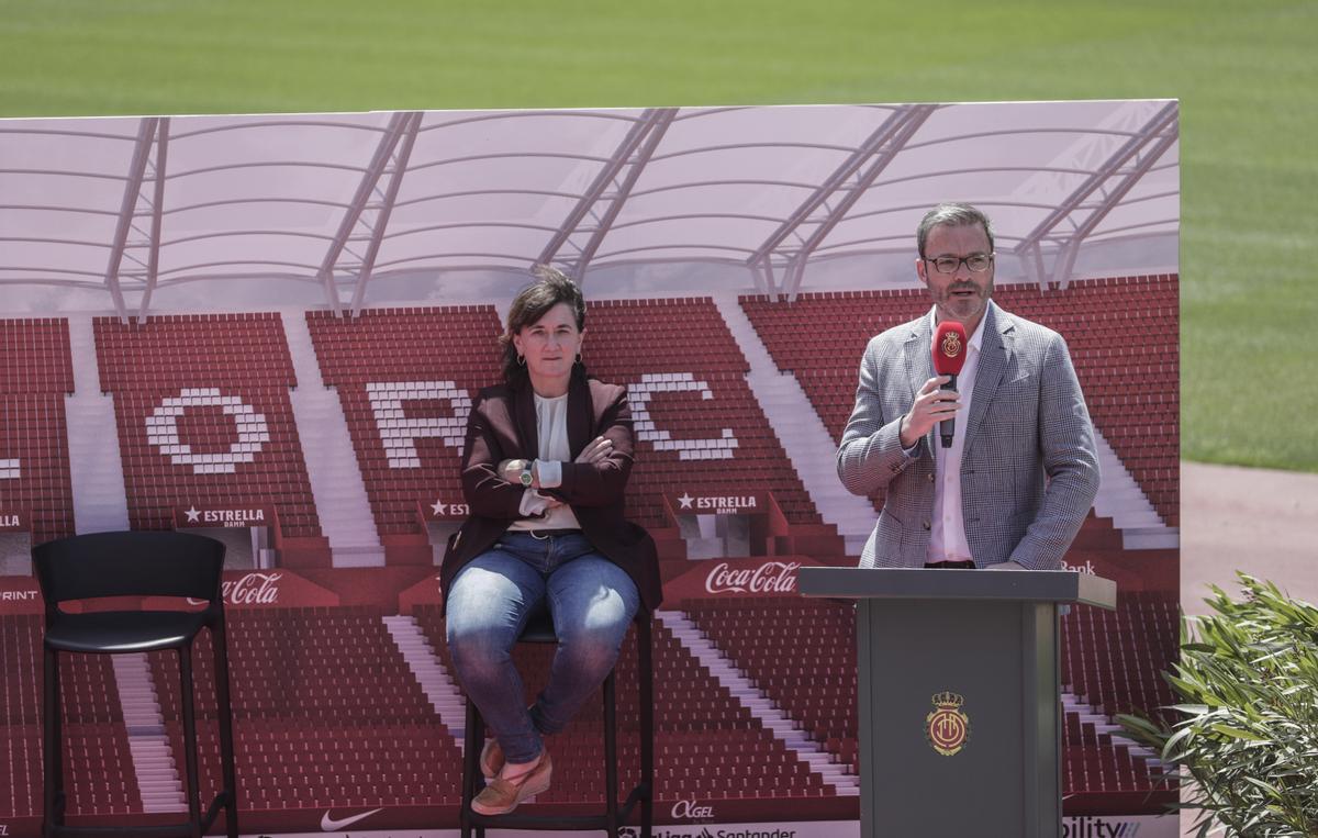Presentación de las obras de remodelación del estadio de Son Moix ...
