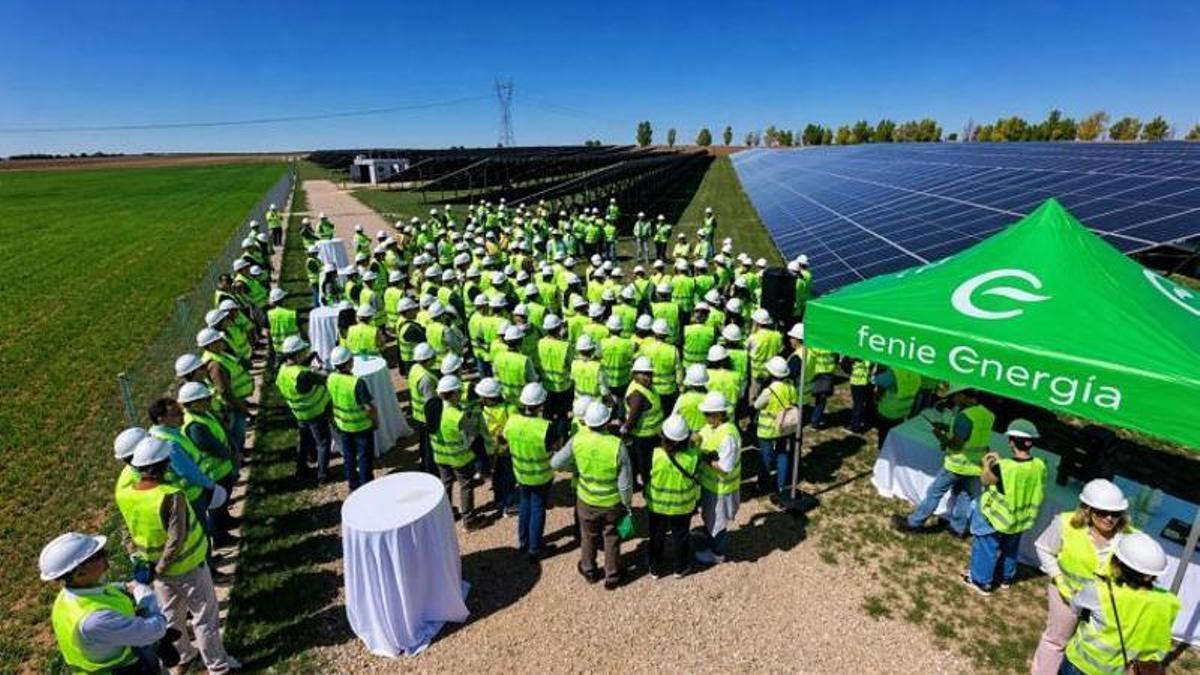 Evento de Feníe Energía en el parque fotovoltaico de Tarancón