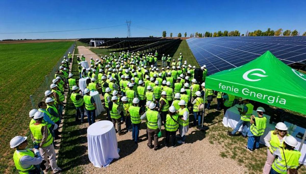 Evento de Feníe Energía en el parque fotovoltaico de Tarancón