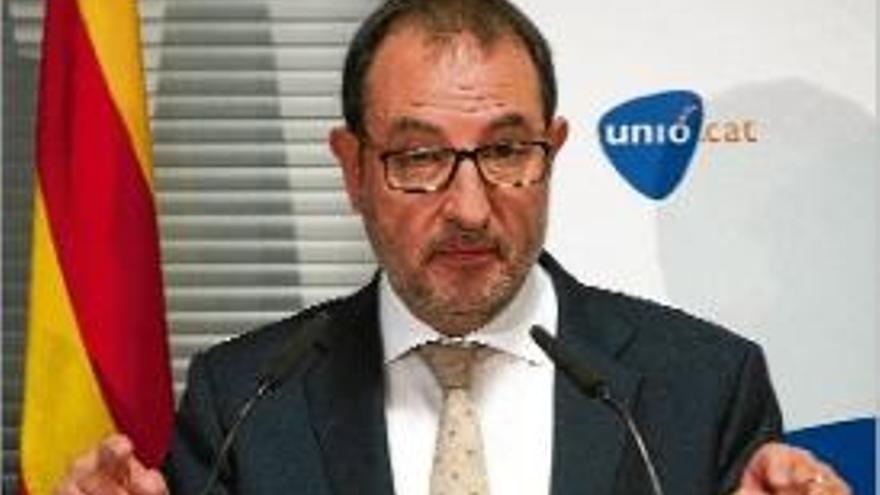 L&#039;exconseller i candidat per UDC a la presidència, Ramon Espadaler.