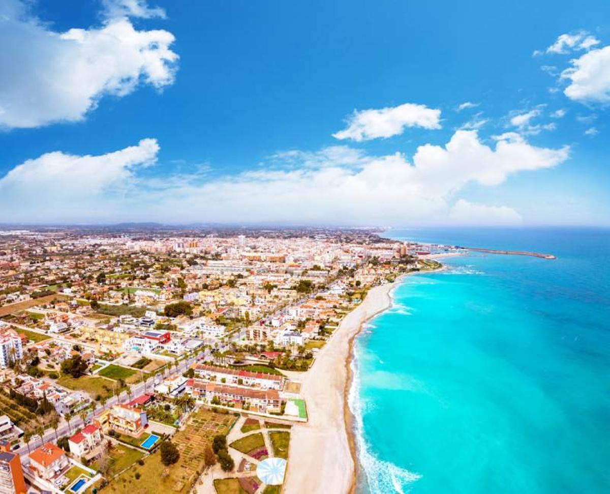 La costa de Benicarló desde el aire