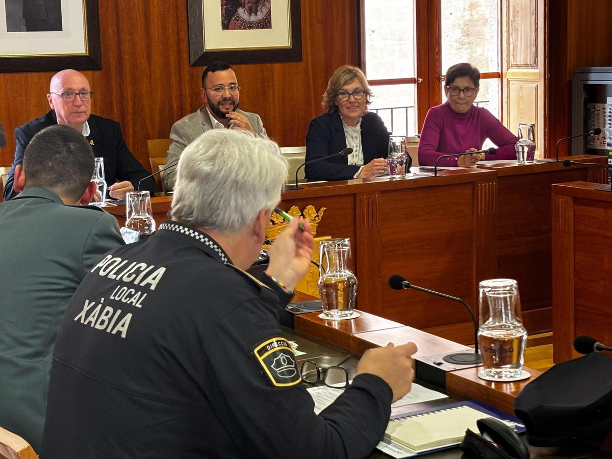 La junta de seguridad de Xàbia que ha tenido lugar esta mañana