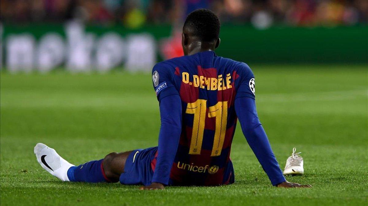 Dembélé se lesionó en Champions