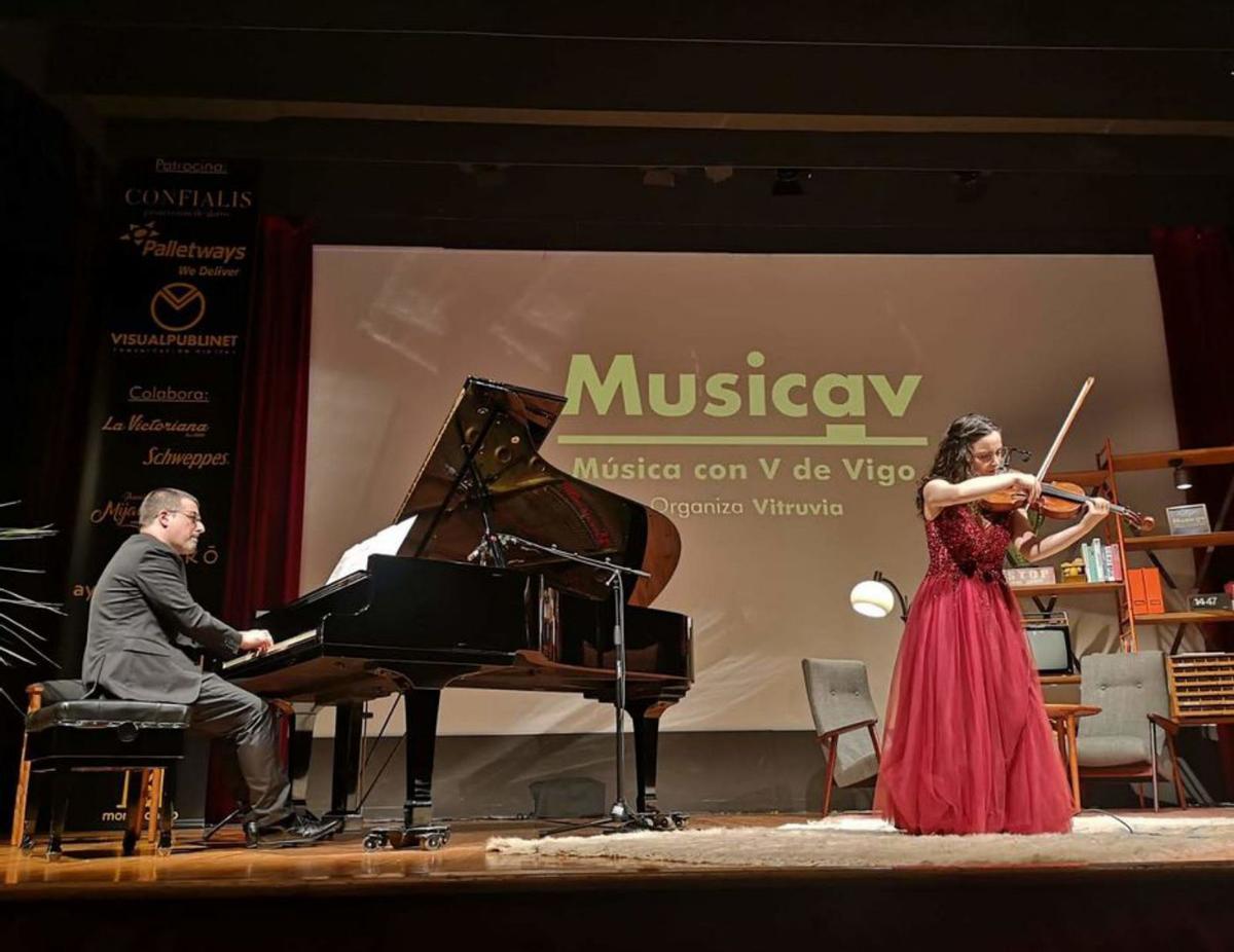 La violinista Paula Diz, en la primera edición.