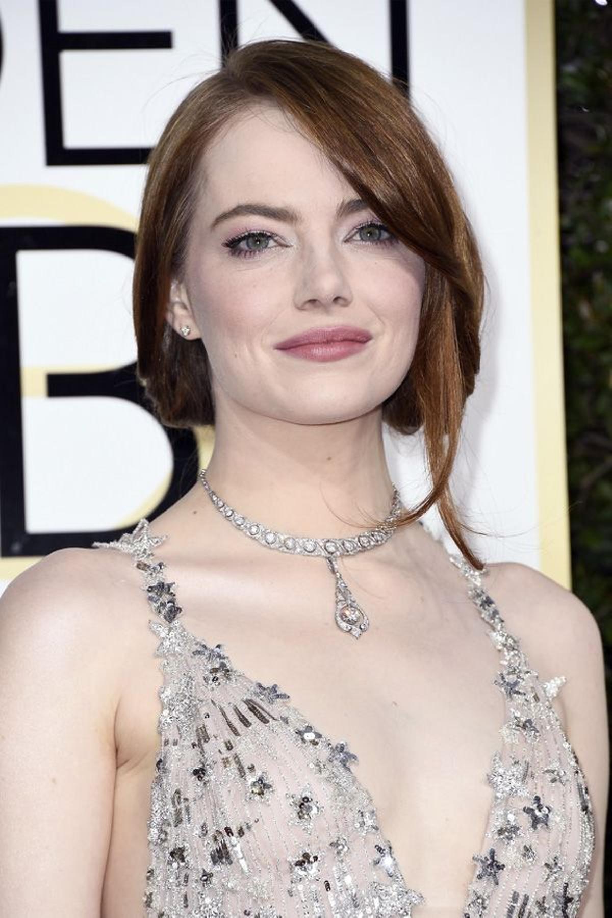 Las joyas de los Globos de Oro 2017: collar de Emma Stone