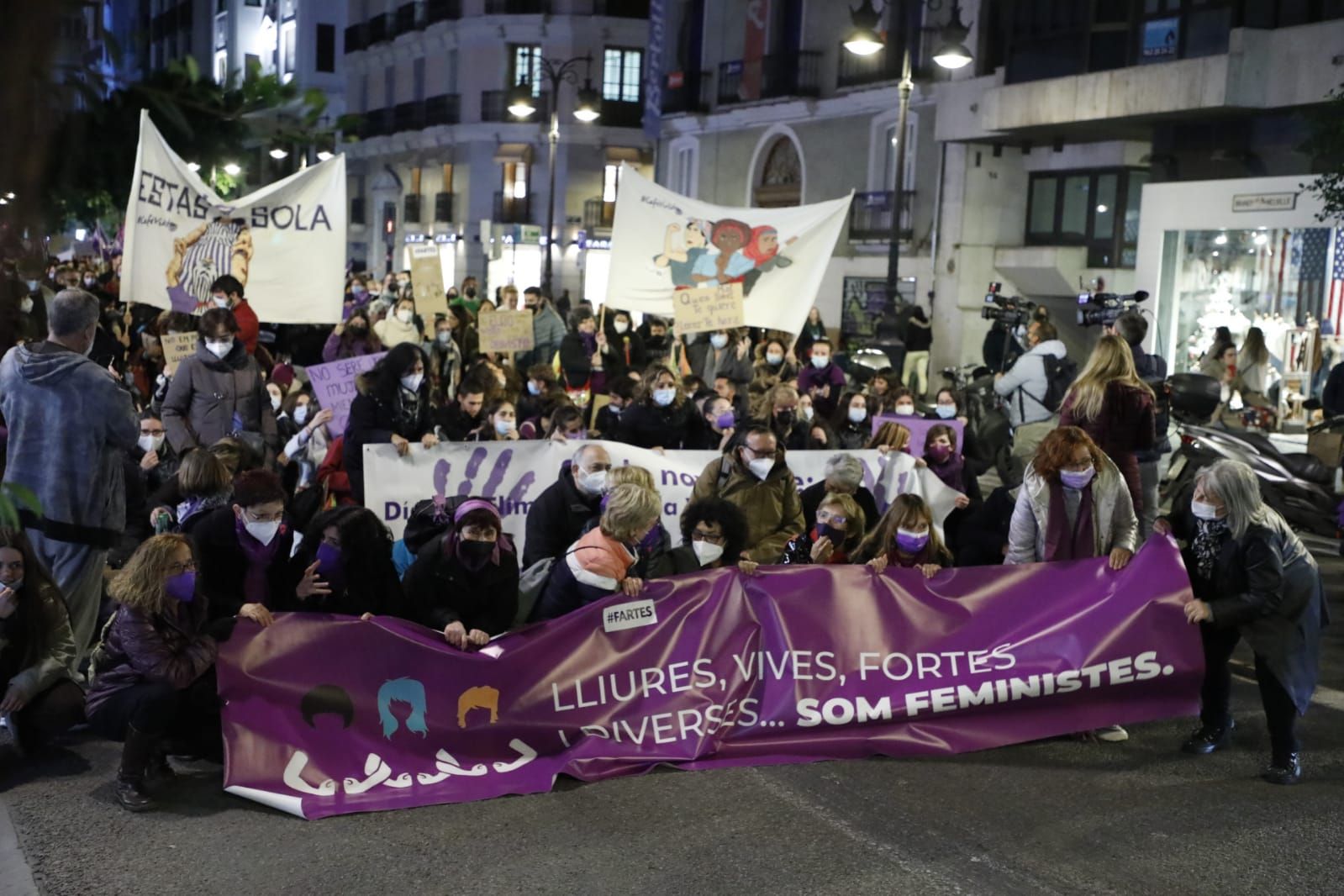 Manifestación 25N en València contra la violencia machista