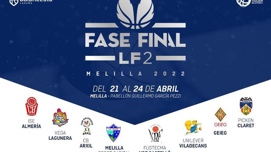 Del 21 al 24 de abril, la ciudad de Melilla acoge la Fase Final de Liga Femenina 2.