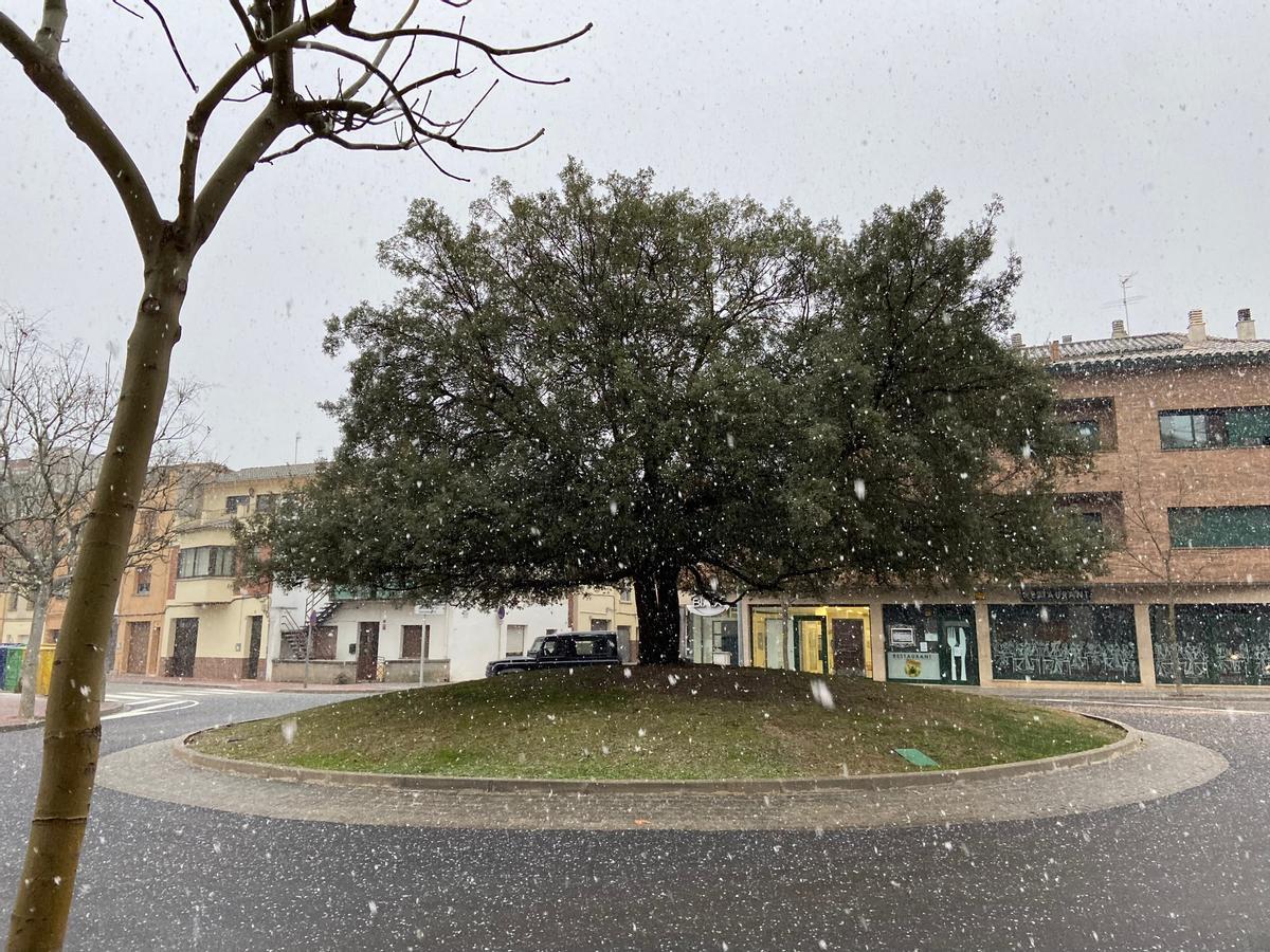 Nieva en Sant Celoni