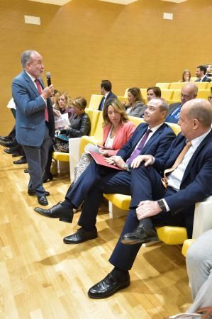 18-01-2018 LAS PALMAS DE GRAN CANARIA. Xiana Méndez, secretaria de Estado de Comercio, en el foro de la Asociación para el Progreso de la Dirección en Canarias, en Cajamar. Fotógrafo: ANDRES CRUZ  | 18/01/2019 | Fotógrafo: Andrés Cruz