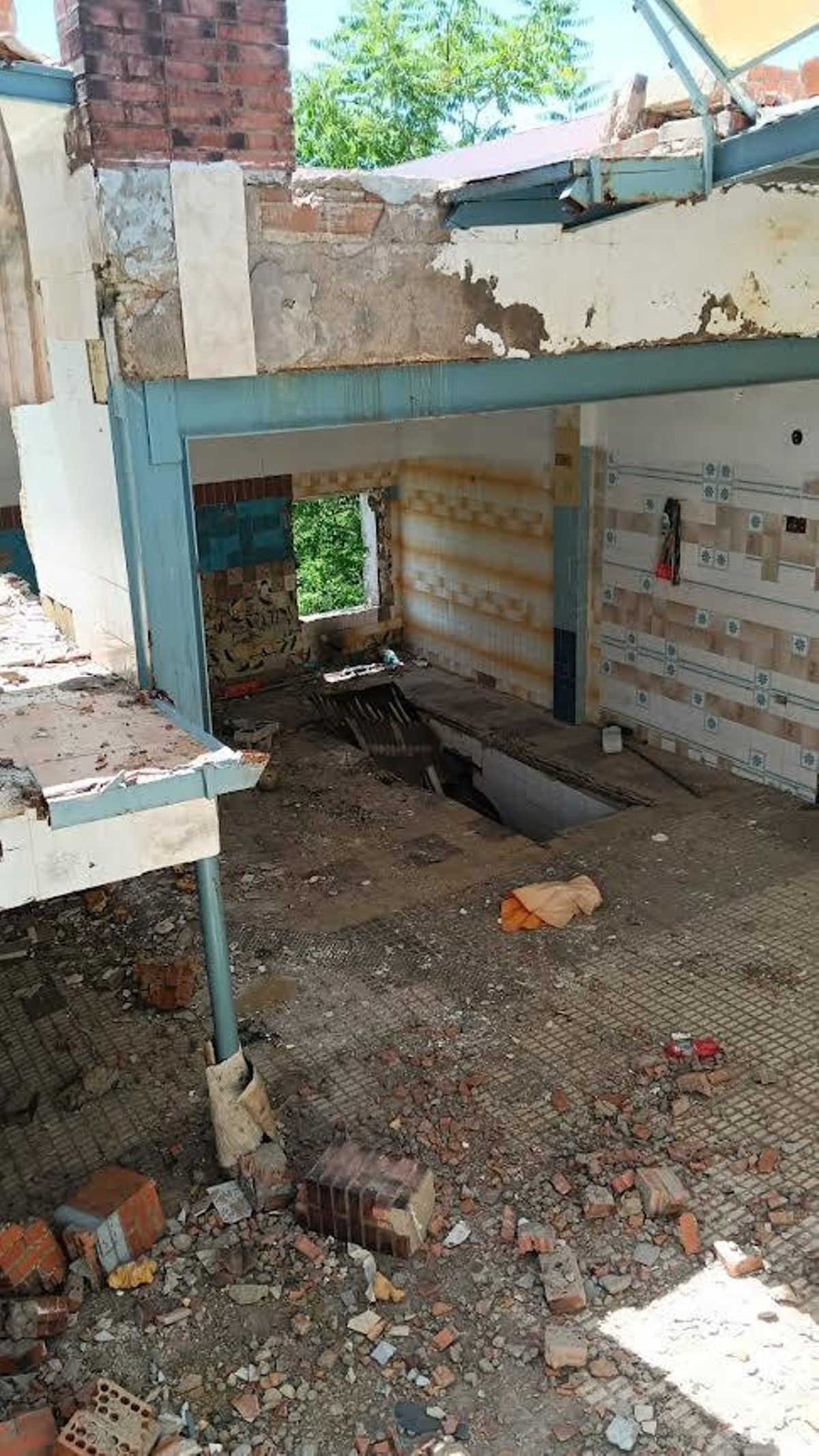 Casa desalojada en el Alto de Fuente Fría.