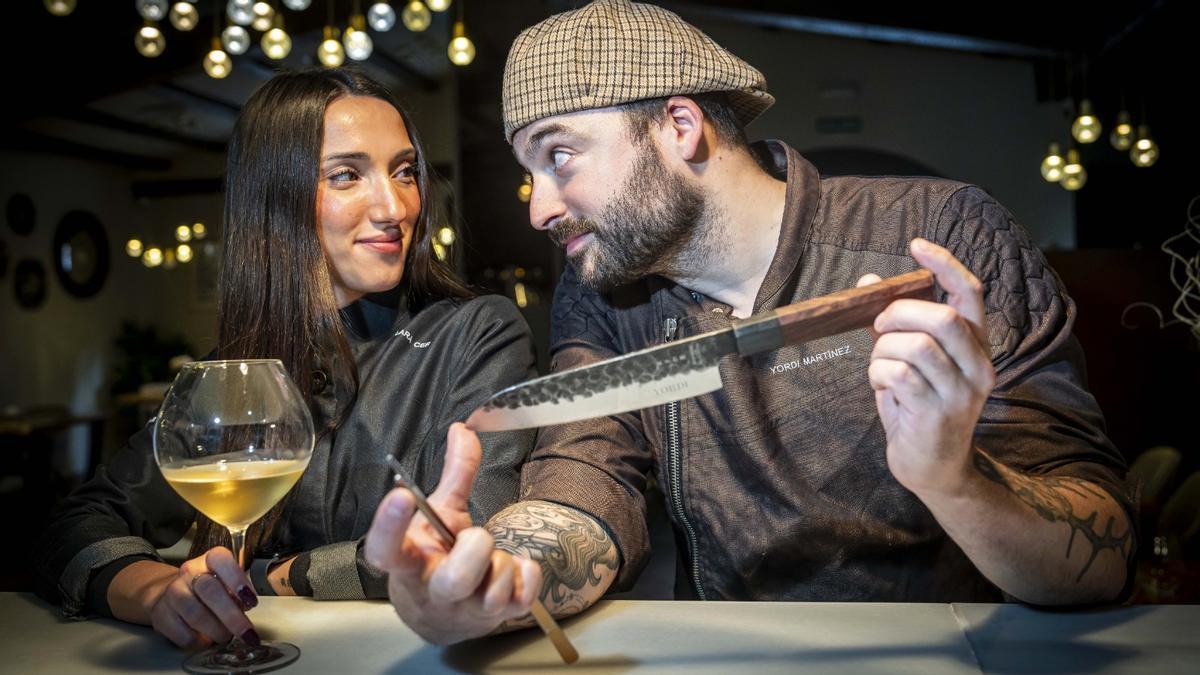 Lara Cerlini y Yordi Martínez, en L’Antiquari Gastronòmic. Lara Cerlini y Yordi Martínez, en L’Antiquari Gastronòmic.