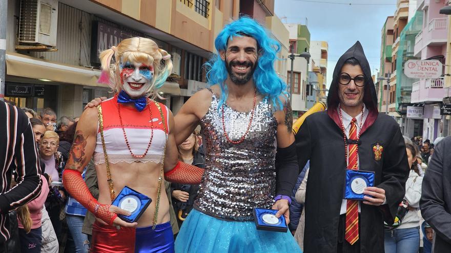 Carrera de tacones en el Carnaval de Telde 2024