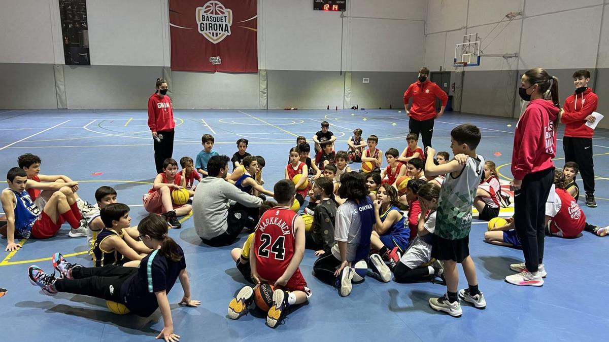 Els participants al campus del Bàsquet Girona. | BÀSQUET GIRONA