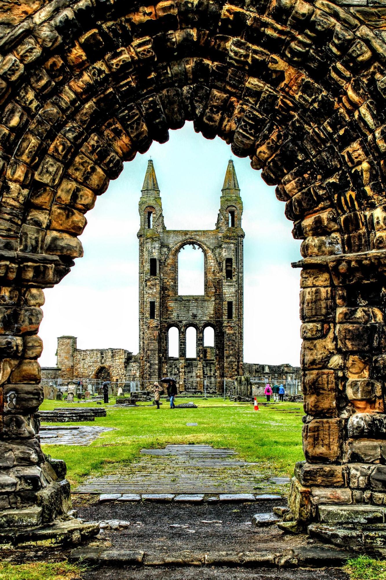 La catedral católica en ruinas de St. Andrews