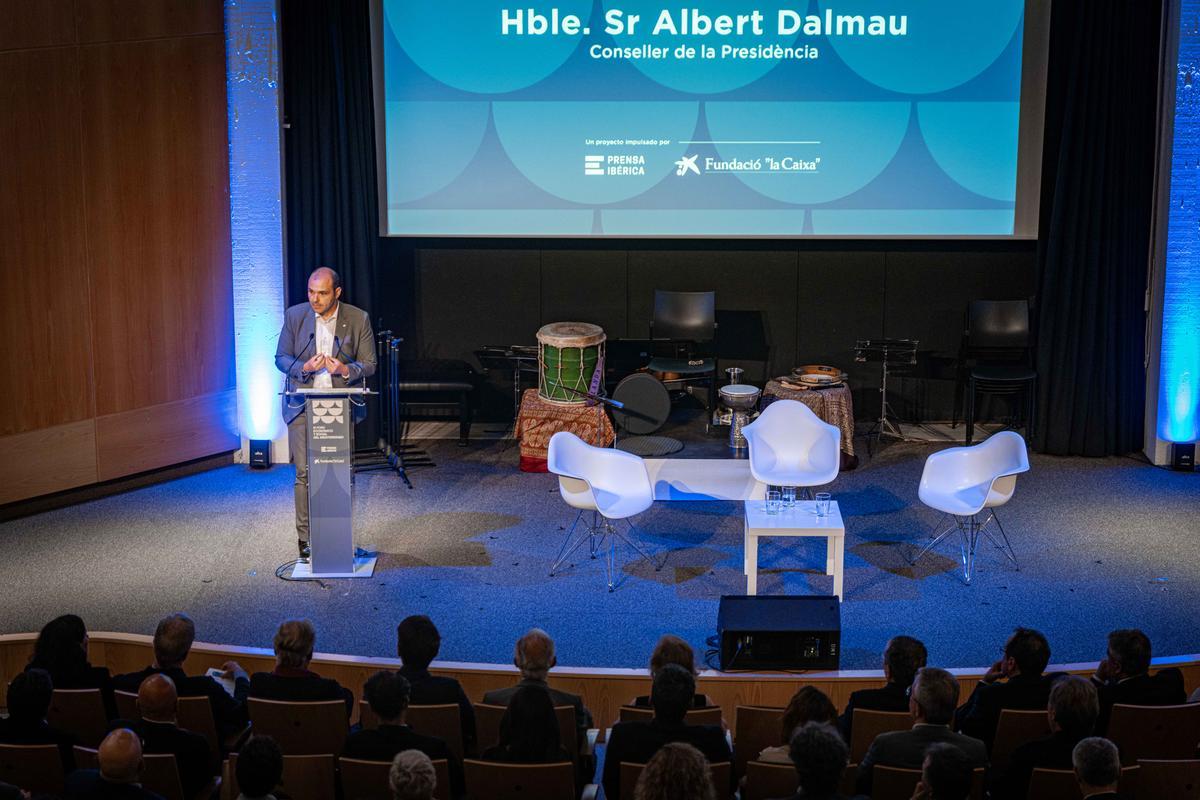 Albert Dalmau, Conseller a la Presidència de la Generalitat Catalunya, durante la bienvenida institucional del acto celebrado en Barcelona, a 16 de junio de 2026. Inaguración del III Foro Económico y Social del Mediterráneo. AUTOR:Manu Mitru | EPC Albert Dalmau, Conseller a la Presidència de la Generalitat Catalunya, durante la bienvenida institucional del acto celebrado en Barcelona, a 16 de junio de 2026. Inaguración del III Foro Económico y Social del Mediterráneo. AUTOR:Manu Mitru | EPC
