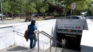 Estación de Las Águilas en la línea C-5 de Cercanías Madrid.