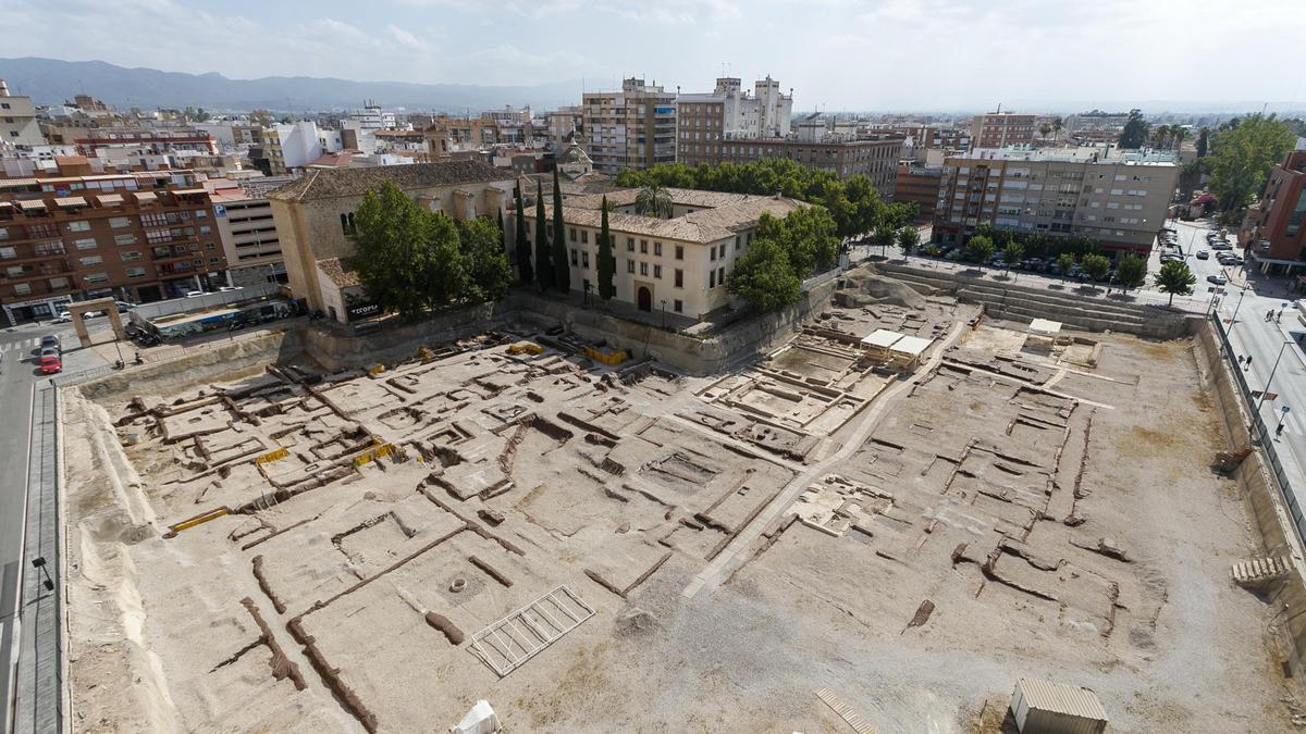 Yacimiento arqueológico de San Esteban, junto al Corte Inglés en Murcia.