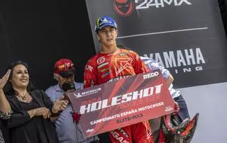 El ibicenco Elías Escandell deslumbra en la cuarta prueba del Campeonato de España de motocross MX2