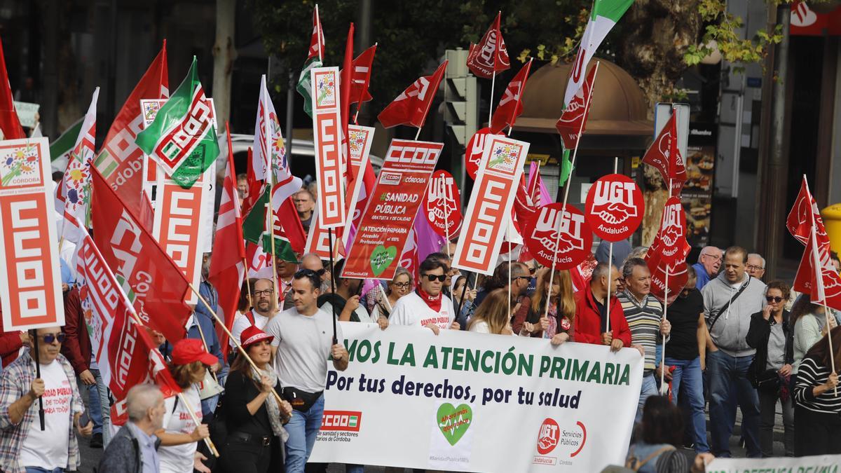 Manifestación en Córdoba por la defensa de la sanidad pública