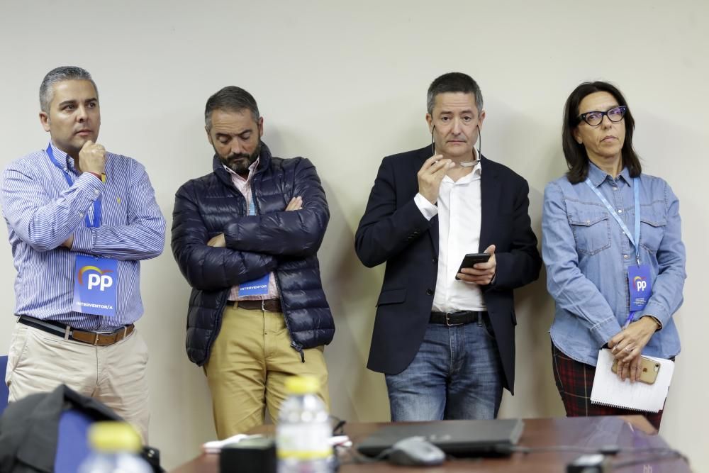 Así fue la noche electoral en la sede del PP