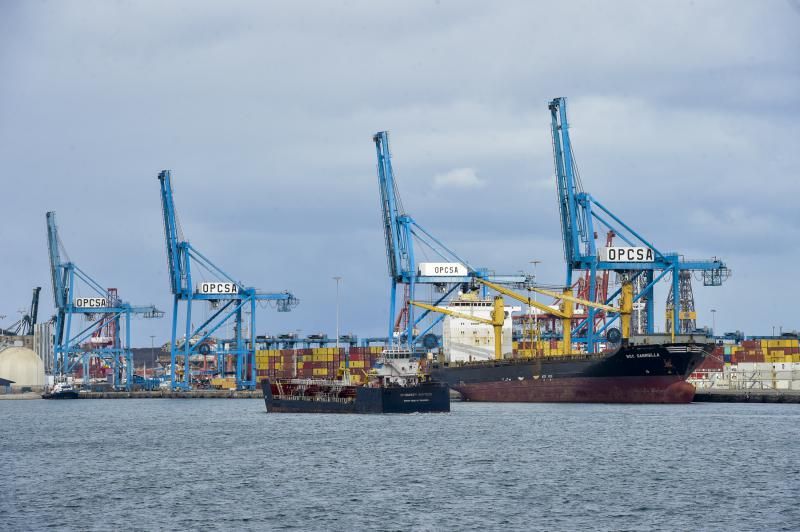 Actividad en el Puerto de Las Palmas de Gran Canaria