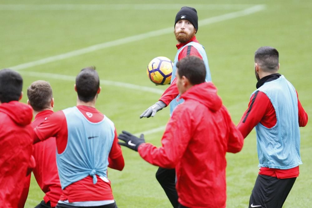 Entrenamiento del Sporting de Gijón