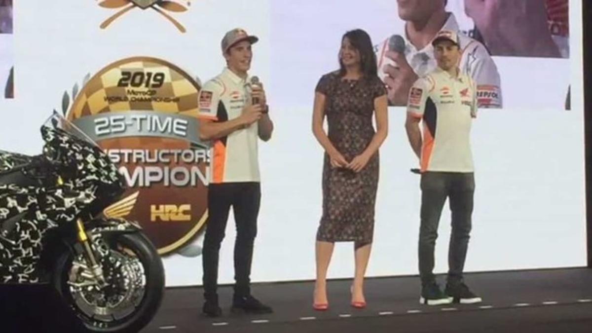 Marc Márquez, con Honda en el Salón de la Moto de Milán