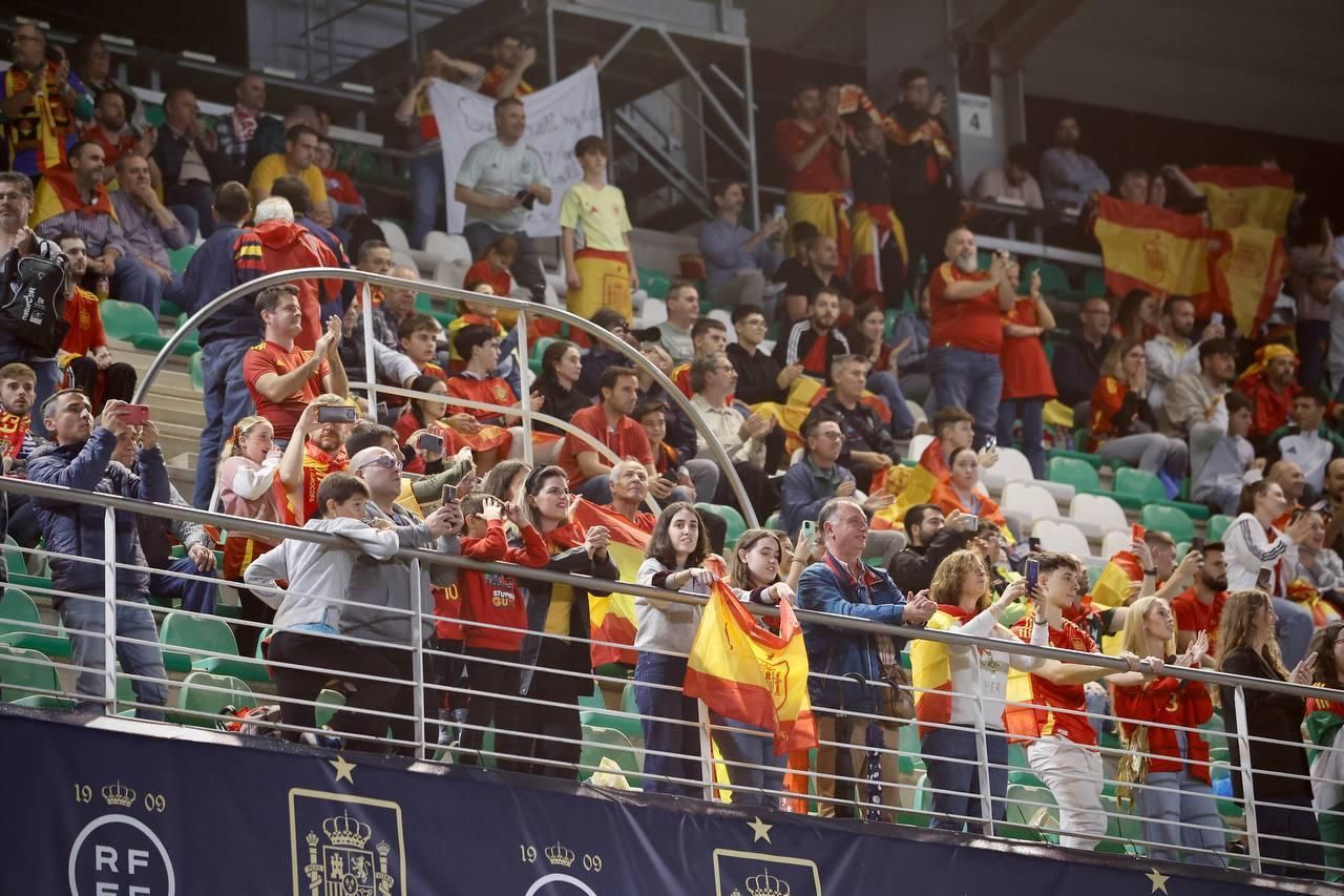 El apoyo de la afición cordobesa a la selección española, en imágenes