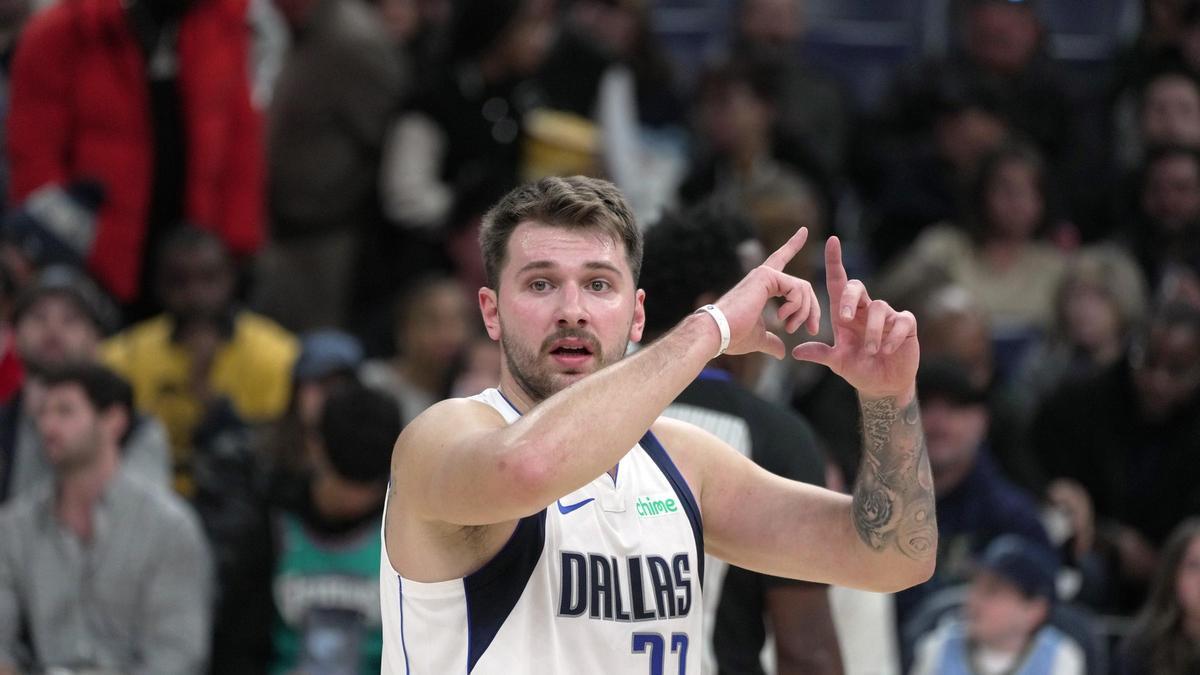 Doncic, en acción con los Mavericks