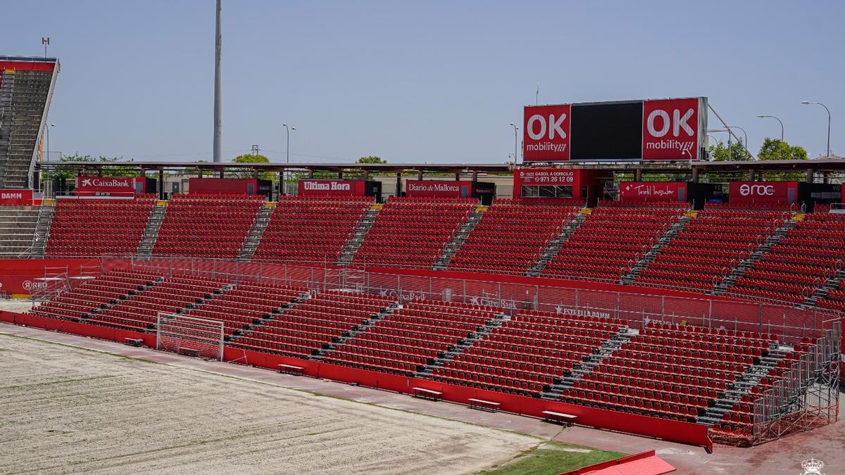 La grada Lluís Sitjar ha quedado ubicada en el fondo sur.