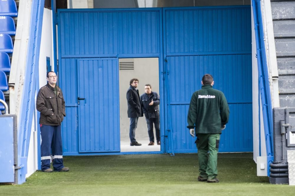 Reparación de las cubiertas del estadio de Riazor