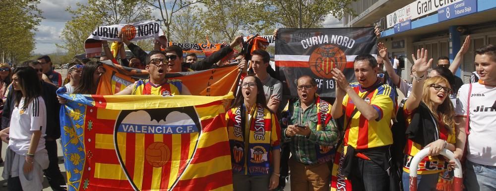 La afición del Valencia no falla en Getafe