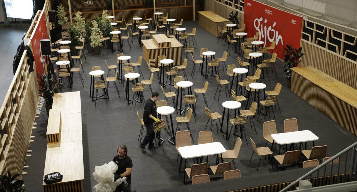 La zona de «hospitality» del recinto.