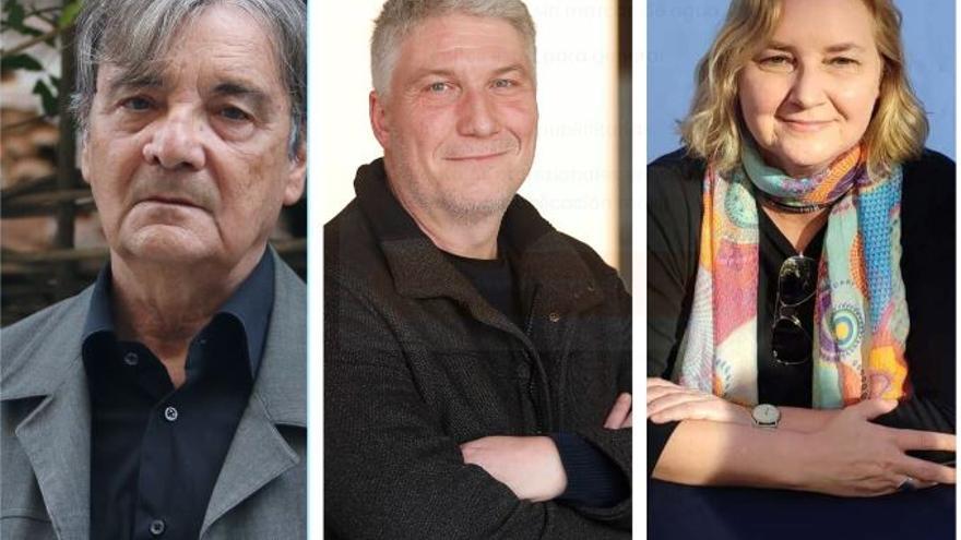 Els escriptors Quim Español, Pep Prieto i M. Àngels Cabré visiten Figueres aquesta setmana.