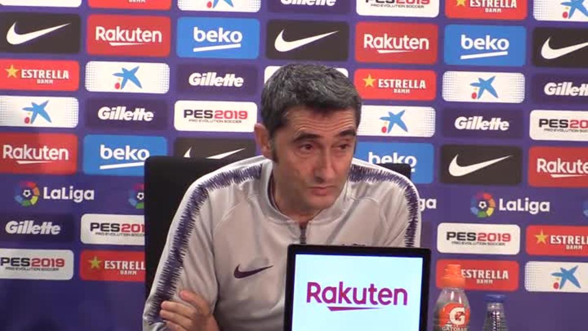 Ernesto Valverde habló en la rueda de prensa previa al partido del Espanyol