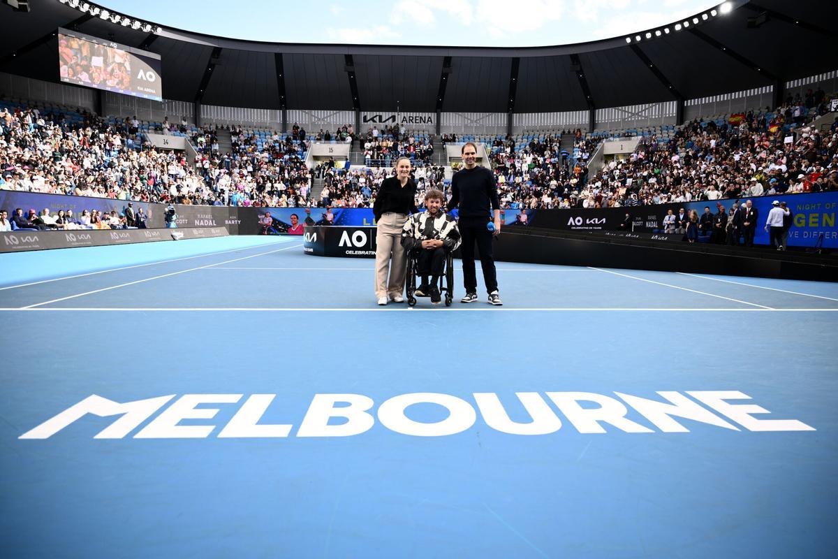 Homenaje a Rafa Nadal en el Open de Australia Homenaje a Rafa Nadal en el Open de Australia