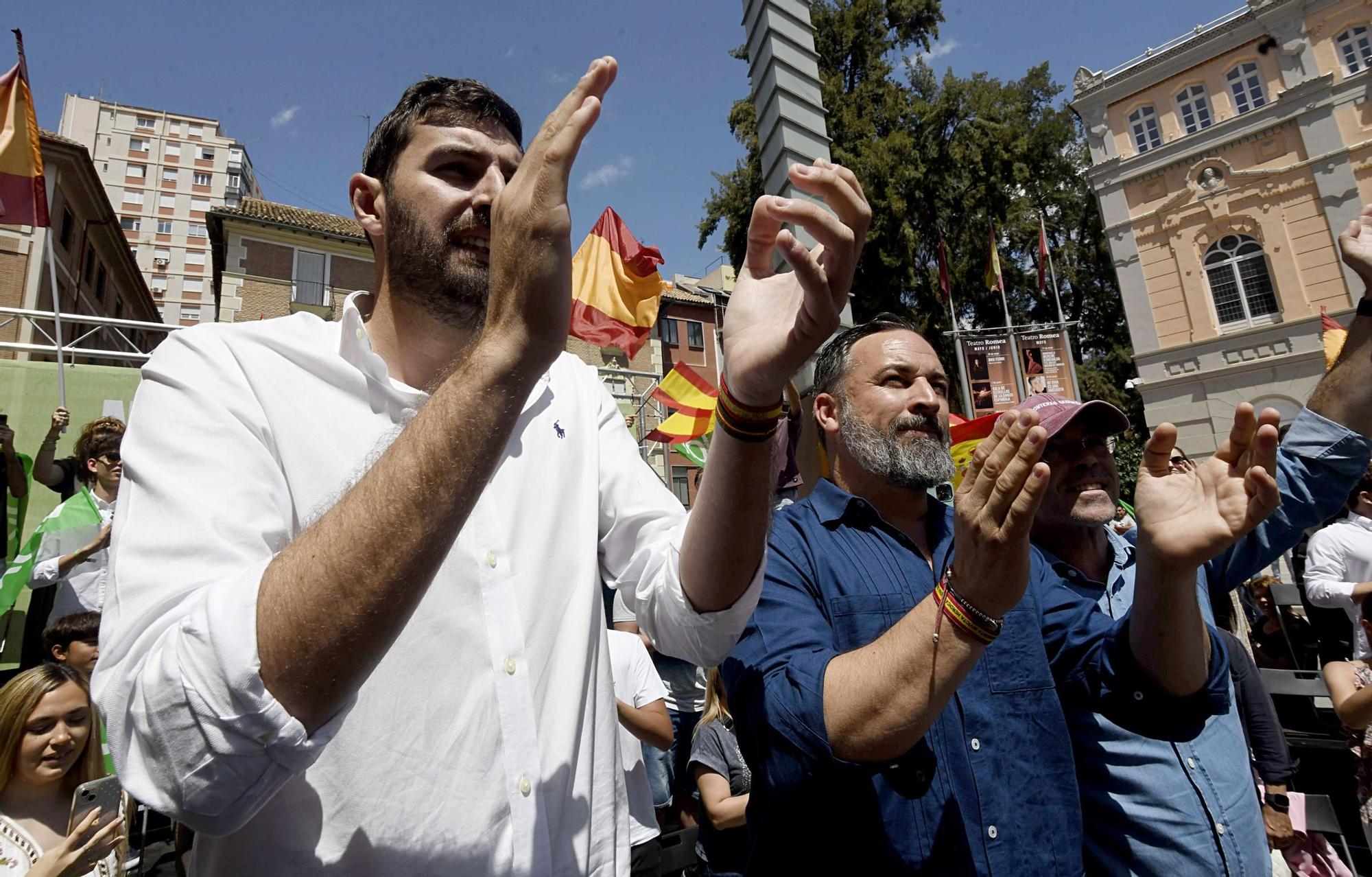 Acto de Santiago Abascal y Jorge Buxadé en Murcia