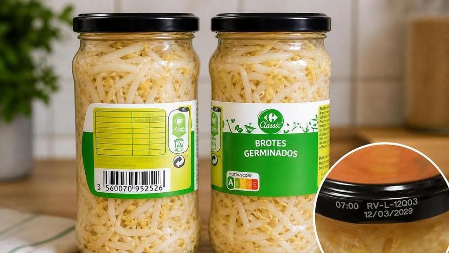 Alerta sanitaria por salmonella en brotes germinados de Carrefour Classic