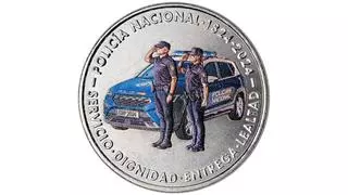 La colorida moneda de la Fábrica de Moneda y Timbre por los 200 años de la Policía Nacional